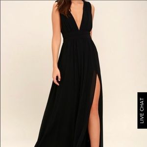 Lulus black formal gown. Size XL